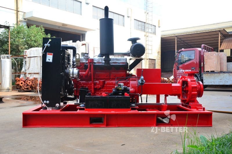 ISO diesel fire pump set