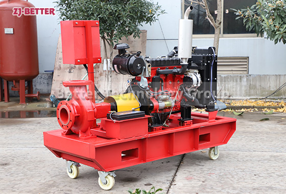 The XBC-IS diesel engine fire pump with wheels is an efficient ...