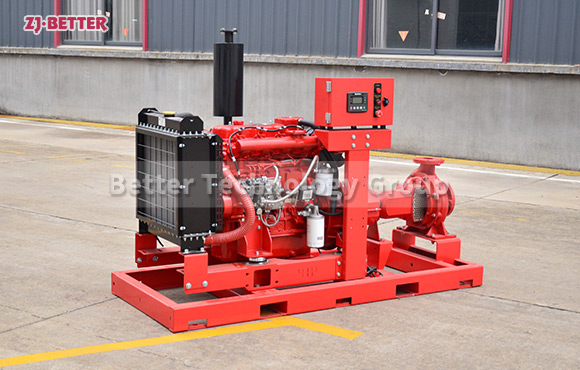 500GPM@110PSI Diesel End Suction Fire Pump