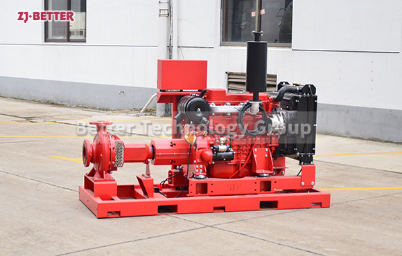 500GPM@110PSI Diesel End Suction Fire Pump