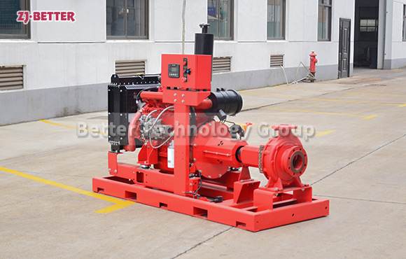 500GPM@110PSI Diesel End Suction Fire Pump