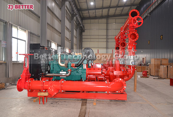 2000GPM 12Bar Diesel Engine Fire Pump Set for Emergency Response