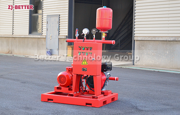 How do you ensure fire pump systems are prepared for power outages?