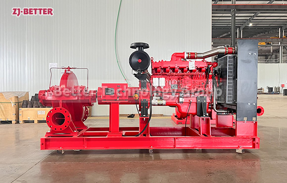 Efficient Diesel Engine Split Case Fire Pumps