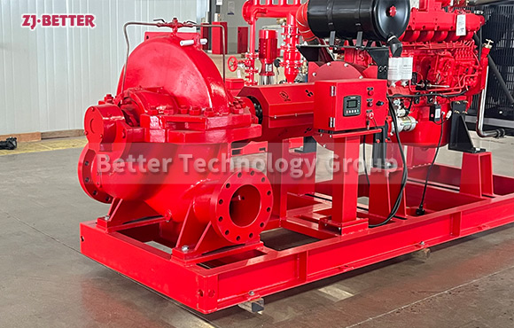 Efficient Diesel Engine Split Case Fire Pumps