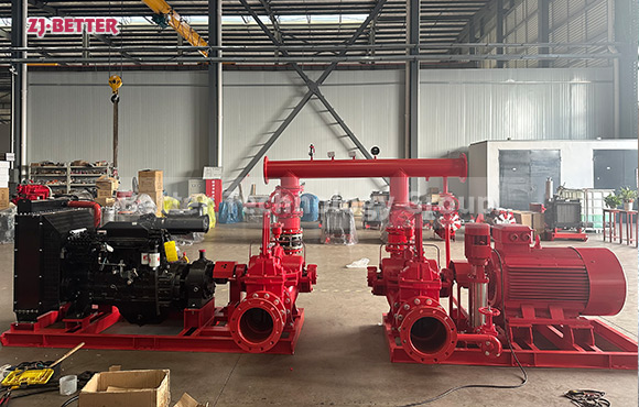 Splilt Case Fire Fighting Pump System