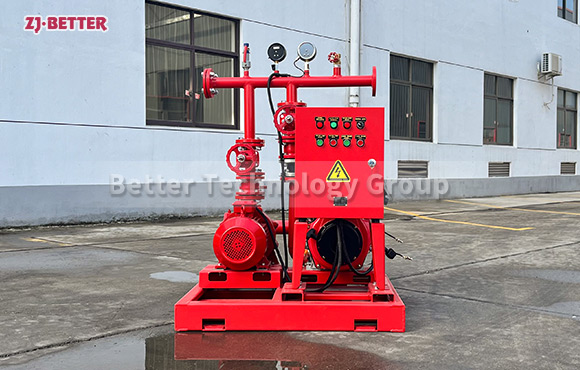 Flange type small flow ED fire pump set