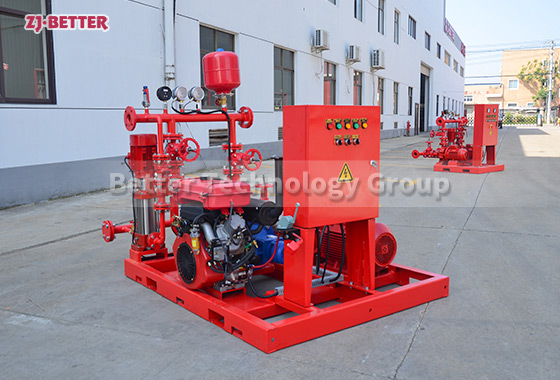 EDJ FIRE PUMP SET: Vertical In Line Pump