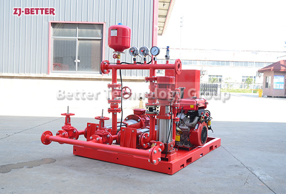 EDJ FIRE PUMP SET: Vertical In Line Pump