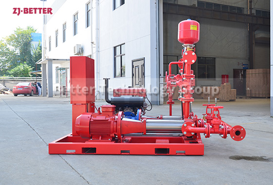 EDJ FIRE PUMP SET: Vertical In Line Pump