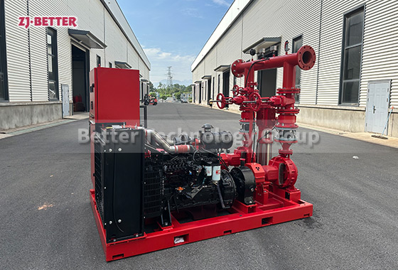 What are the advancements in fire pump technology that enhance system performance?