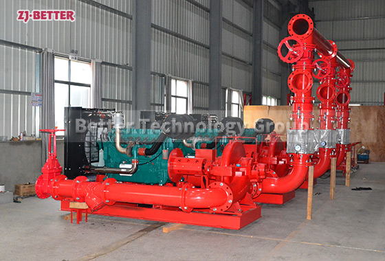 2000GPM Diesel Split Case Fire Pump system