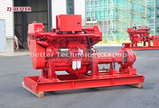 40L/S 123M Diesel Engine End Suction Pump