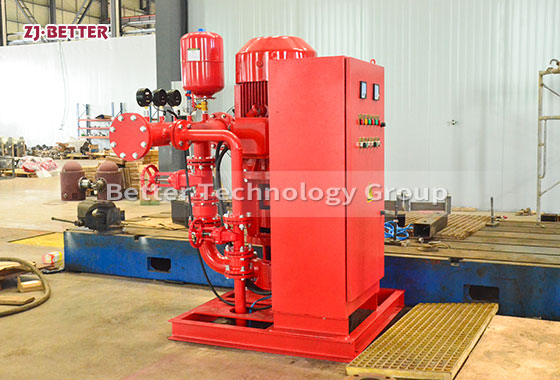 What are the key considerations for fire pumps in industrial manufacturing plants?