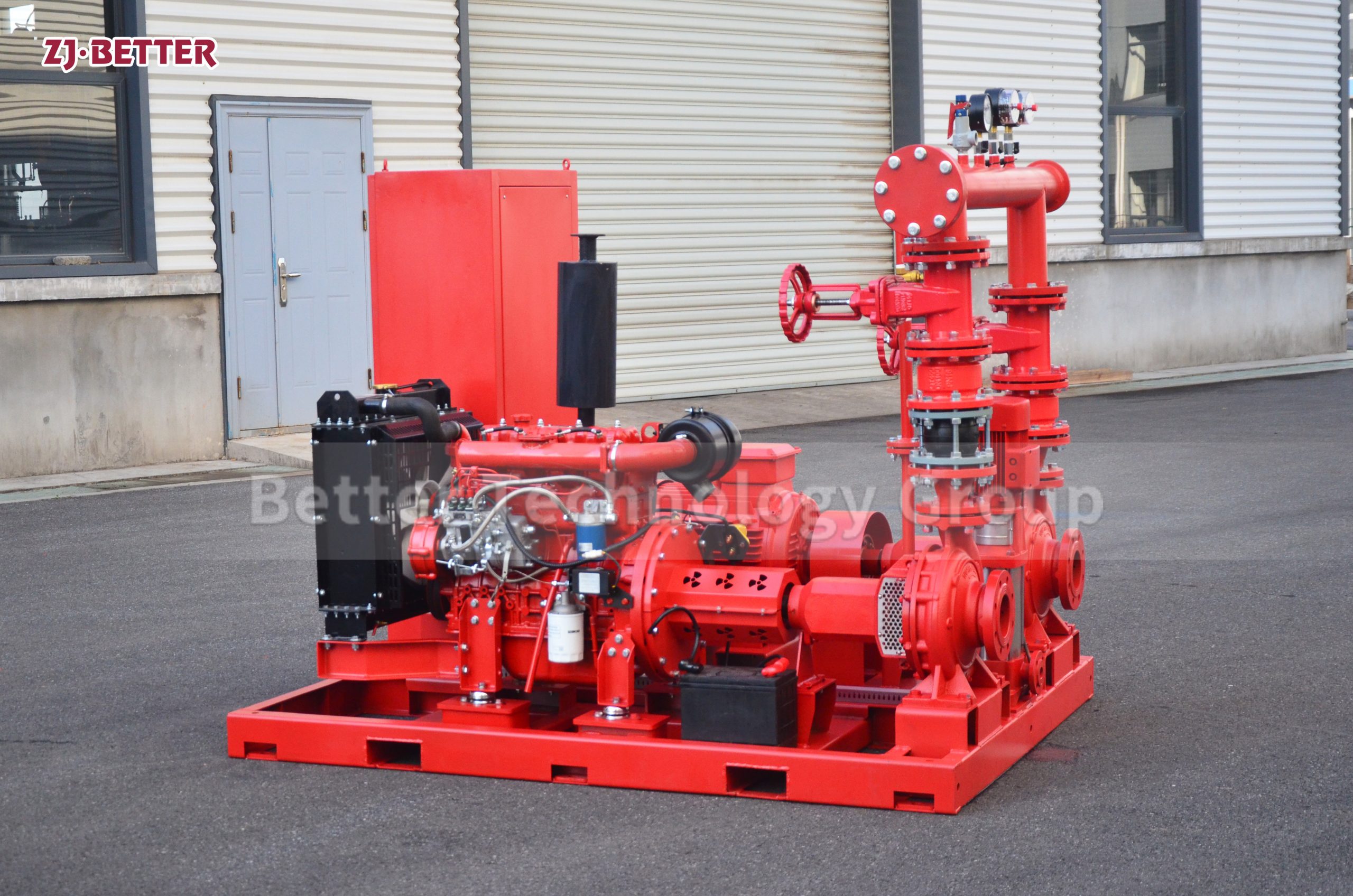 90m3/h@90m End Suction Pump Set