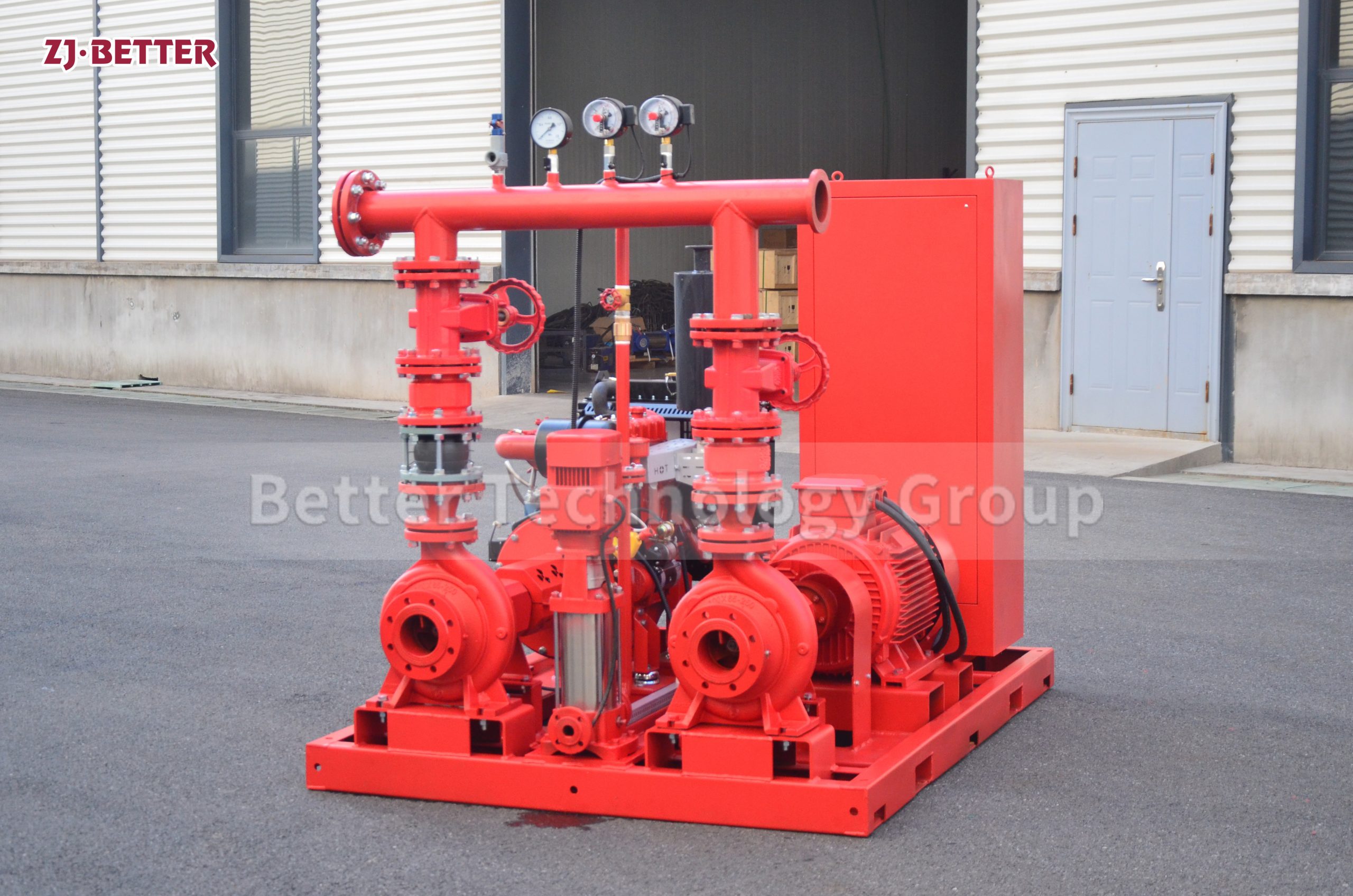 90m3/h@90m End Suction Pump Set